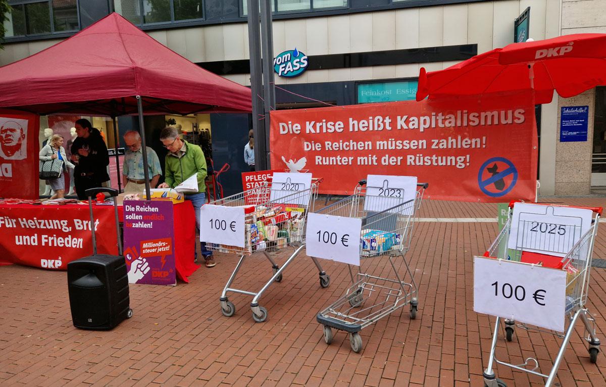 290501 Hessen - „Die Reichen sollen zahlen!“ - DKP, Hessen, Landtagswahlen, Wahlen - Politik