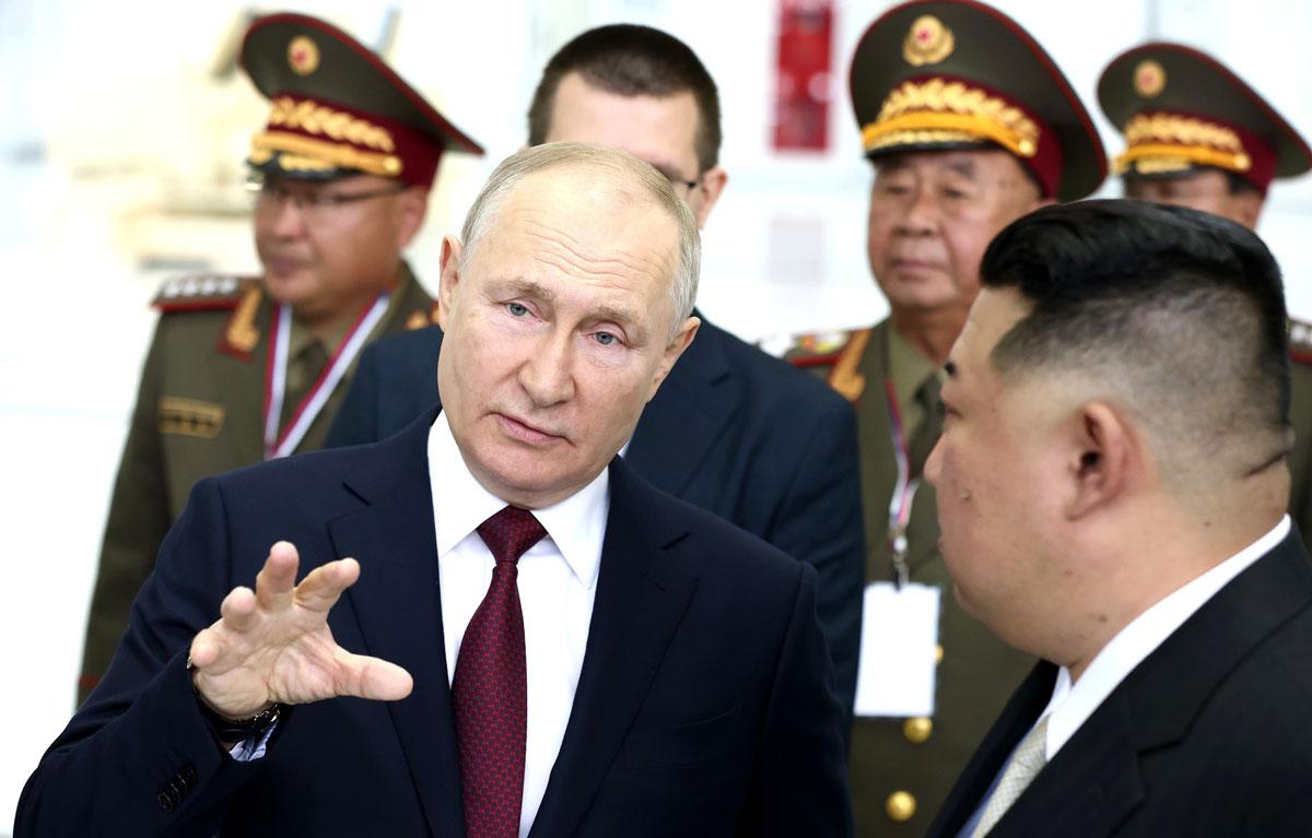 380702 Putin - Revitalisierung der Solidarität? - Kim Jong-un, Wladimir Putin - Internationales