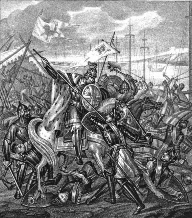 3912 Alexander Nevsky in the battle with the Swedes by Boris Chorikov - Geburtshelferin der neuen Weltordnung? - Geschichte - Geschichte