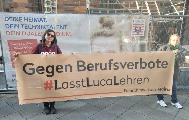 Luca 2 - Solidarität mit Luca - Berufsverbot - Berufsverbot