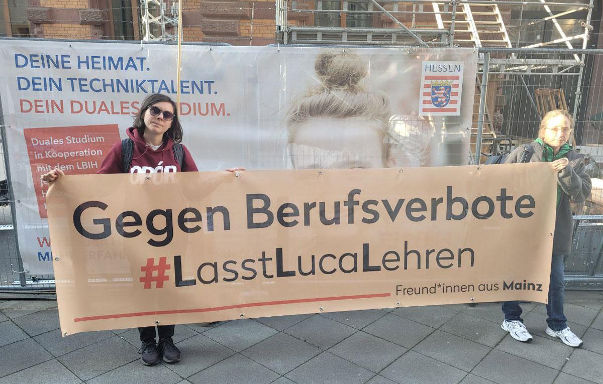 Luca 2 - Solidarität mit Luca - Berufsverbot, Luca S., Repression - Blog