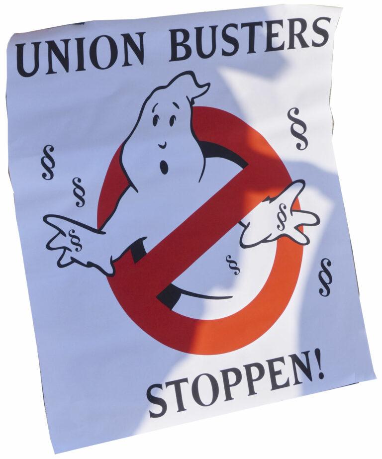 420202 Keller - Union Buster entlarven - Aktion gegen Arbeitsunrecht, Elmar Wiegand, Union Busting - Politik