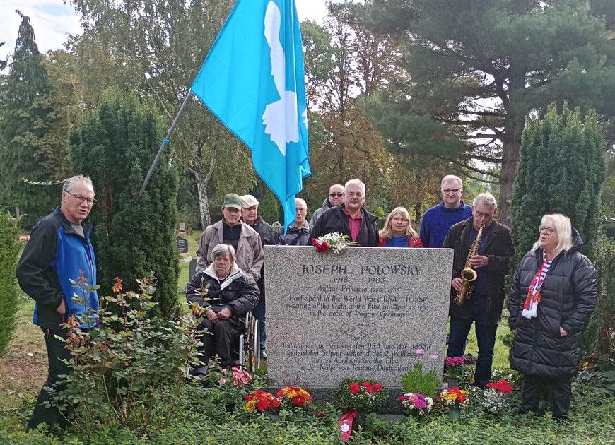 4215 Torgau Polowsky Gedenken - Im Geiste der Brüderlichkeit - DKP Torgau, Elbe-Tag, Joseph Polowsky, Schwur an der Elbe - Aktion