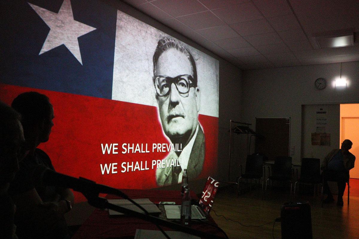 Foto Chile Veranst - Geeint werden wir niemals besiegt werden - DKP Braunschweig, Raina Zimmering, Salvador Allende - Blog