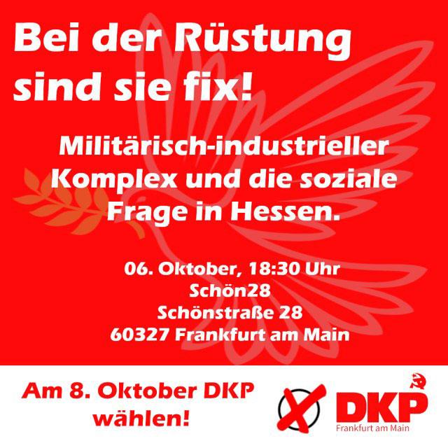 photo 2023 10 03 11 44 39 - Bei der Rüstung sind sie fix ... - DKP in Aktion - DKP in Aktion