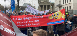 Starke Friedensdemo in Berlin