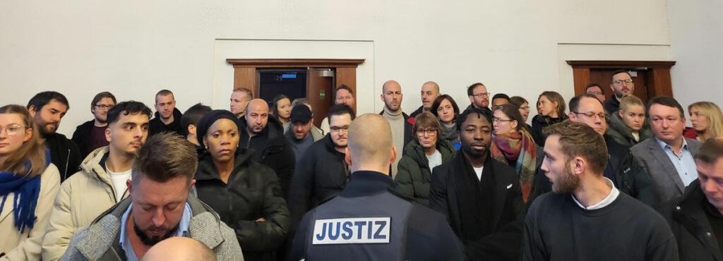 20231219 144851 - Kein Bedauern, keine Reue - Carsten Dombert, Justice4Mouhamed, Landgericht Dortmund, Lisa Grüter, Mouhamed Lamine Dramé, Polizeigewalt, Polizeimord, Thomas Kelm, William Dountio - Blog