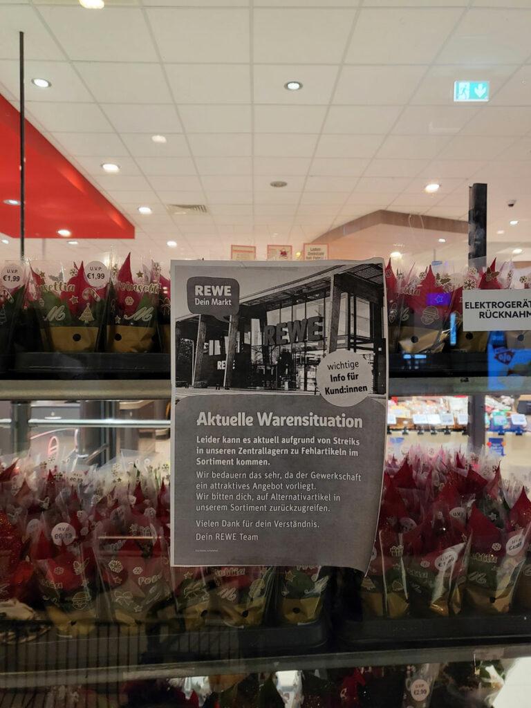 510901 REWE - 92 Cent mehr - Einzelhandel, Lohndumping, REWE - Positionen