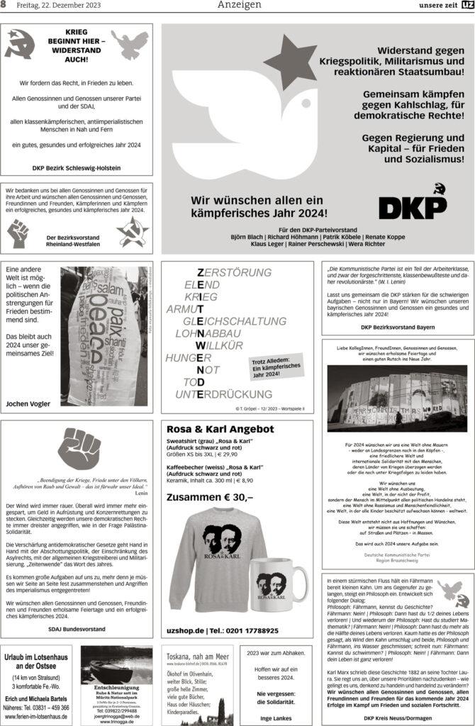 UZ 2023 51 Seite 08 - Anzeigen 2023-51/52 - Anzeigen - Anzeigen