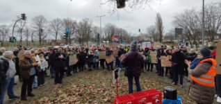 Protest gegen Vonovia in Berlin