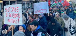 Demonstration in Berlin fordert Waffenstillstand und Stopp von Waffenlieferungen an Israel