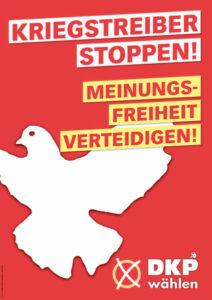 1301 Plakat EU Wahl A2 MEINUNG - Du bist nicht allein! - Friedenskampf, UZ, UZ-Abo-Kampagne - Politik