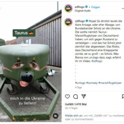 Protest gegen Kriegspropaganda für Kinder