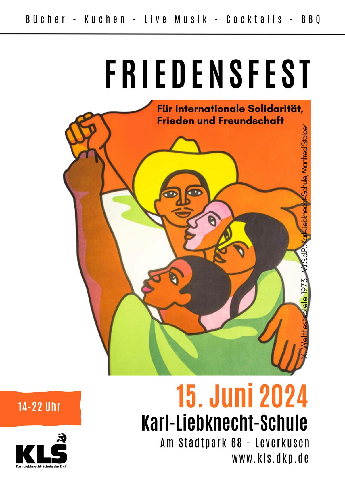 Friedensfest KLS 5 - Gemeinsam ein Zeichen für den Frieden setzen - Friedensfest, Karl-Liebknecht-Schule, Manfred Stolper - Blog, Aktion
