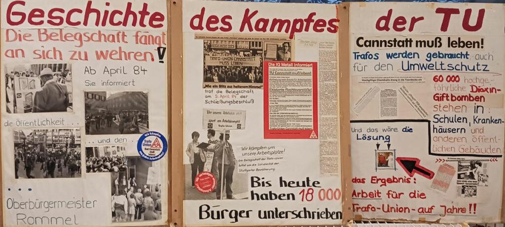 Plakatreihe Geschichte des Kampfes - David gegen Goliath - DKP Stuttgart, Guido Lorenz, Heidi Scharf, Heinz Hummler, IG Metall, Siemens, Trafo-Union, Waldheim Stuttgart e.V. - Blog