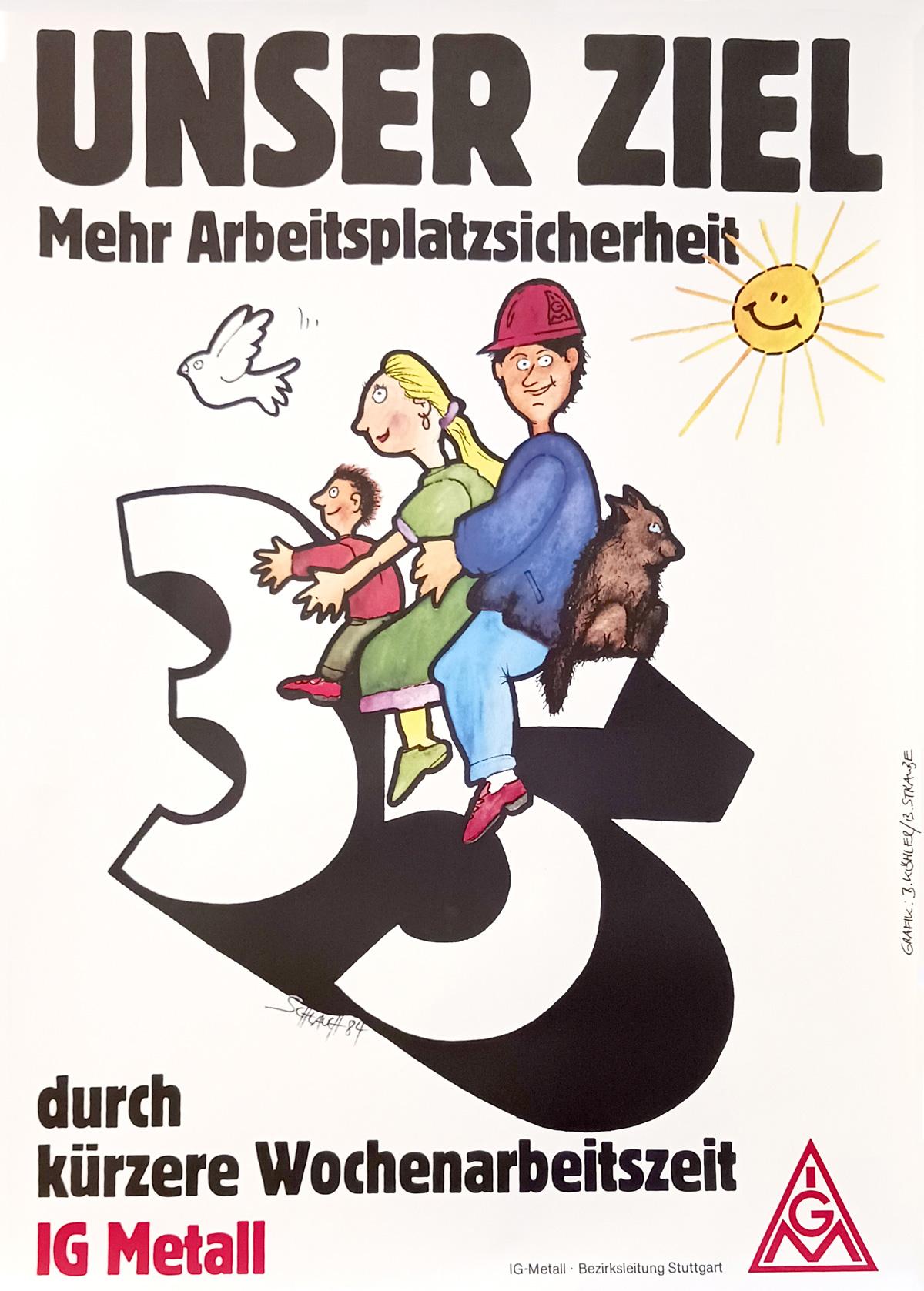 210303 AZV beabreitet - Weniger ist mehr - 35-Stunden-Woche, Arbeitsbedingungen, Arbeitskampf, Ausstellungen, DGB, IG Metall Baden-Württemberg - Wirtschaft & Soziales