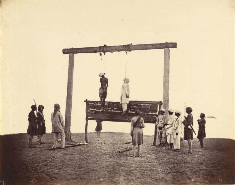 231002 Felice Beato British born Italy Two Sepoys of the 31st Native Infantry Who Were Hanged at Lucknow 1857 Google Art Project - Reflex in konzentrierter Form - Sepoys - Sepoys