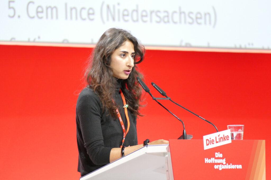 Alles neu macht der Mai? - Friedenspolitik statt Kriegshysterie, Kritik an Kanzlerwahl, Palästina-Solidarität, Parteitag der Linkspartei, Weichenstellung - Politik 200502 Linke Parteitag Naisan Raji - Alles neu macht der Mai? - Friedenspolitik statt Kriegshysterie, Kritik an Kanzlerwahl, Palästina-Solidarität, Parteitag der Linkspartei, Weichenstellung - Politik