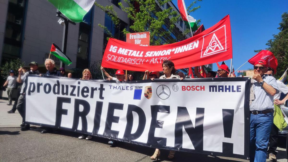 Stuttgart DKP Stuttgart - Runter mit der Rüstung! - 1. Mai 2025, Abrüstung und Frieden, DKP, Friedensdemonstration, GEW, IG Bau, IG Metall, Nie wieder Faschismus – Nie wieder Krieg!, SDAJ, ver.di - Blog