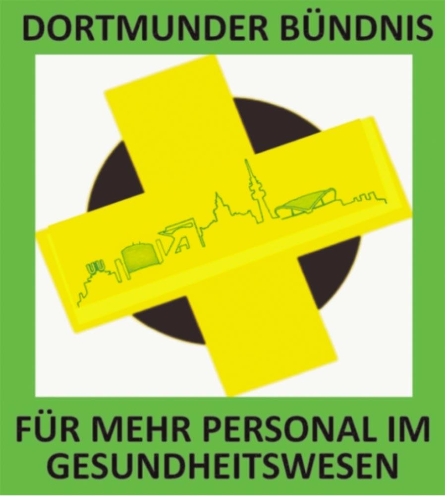 dortmunder buendnis fuer mehr personal im gesundheitswesen logo - Von drüben lernen - Dortmunder Bündnis für mehr Personal im Gesundheitswesen, Jan von Hagen, Matthew Read, ver.di, Verein zur Förderung eines solidarischen und öffentlichen Gesundheitswesens NRW - Blog, Aktion