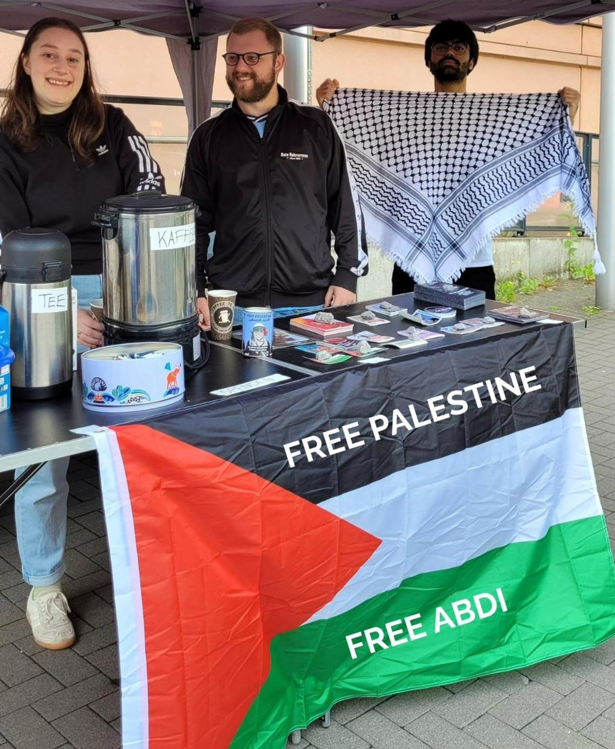 Ausgeprägter Verfolgungswille - Abdi N., Palästina-Solidarität, Repression, SDAJ Bochum - Politik 230503 Bildmeldung Abdi - Ausgeprägter Verfolgungswille - Abdi N., Palästina-Solidarität, Repression, SDAJ Bochum - Politik
