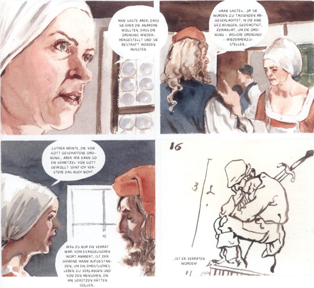 Aufstand des gemeinen Mannes - 500 Jahre Bauernkrieg, Buchtipp, Giulio Camagni, Graphic Novel, Kirche, Literatur, Martin Luther, Revolution - Die letzte Seite 251602 - Aufstand des gemeinen Mannes - 500 Jahre Bauernkrieg, Buchtipp, Giulio Camagni, Graphic Novel, Kirche, Literatur, Martin Luther, Revolution - Die letzte Seite