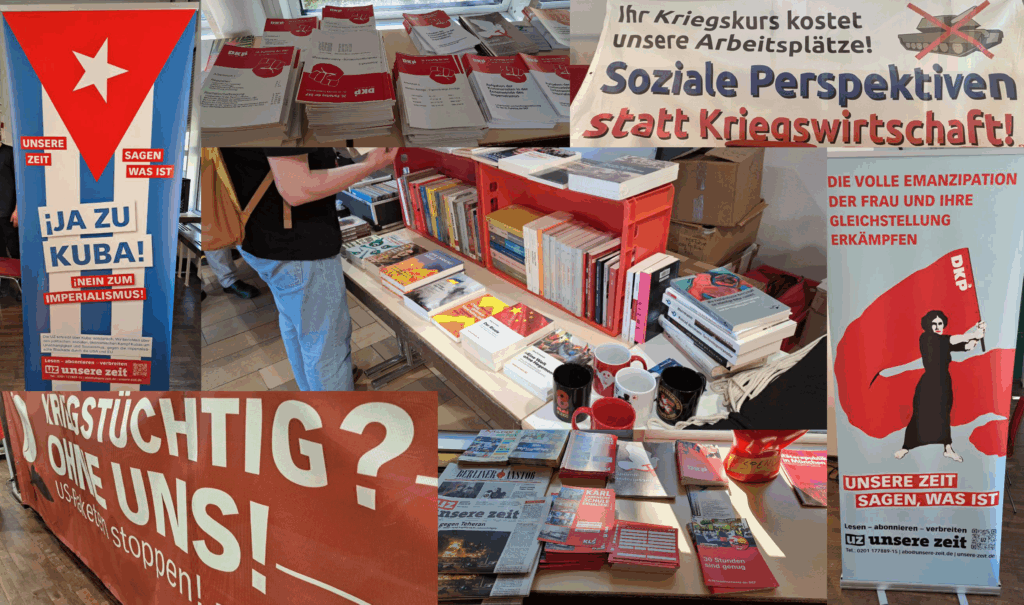 Impressionen vom Parteitag. Fotos und Montage: UZ