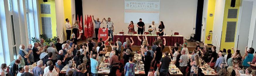 Free Palestine! Der DKP-Parteitag steht geschlossen zur internationalen Solidarität mit dem palästinensischen Volk