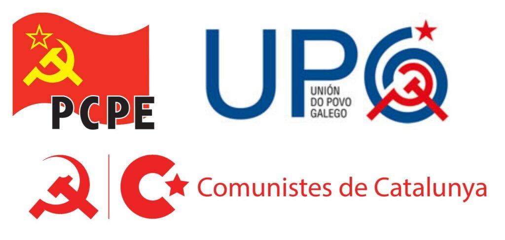 Grußbotschaften der drei spanischen Schwesterorganisationen PCPE, UPG und Comunistes de Catalunya