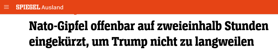 spiegel nato gipfel - Bald geht es los - -
