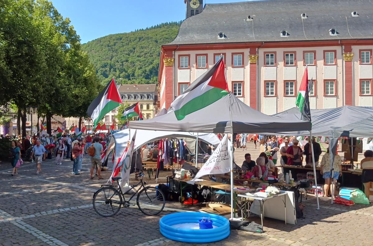 20250705 155820 - Gerechter Frieden statt Genozid - Alhassan Elmasri, Friedensvernetzung Südwest, Heidelberg, Helga Baumgarten, Palästina-Solidarität, Repression, Tsafrir Cohen - Blog, Politik