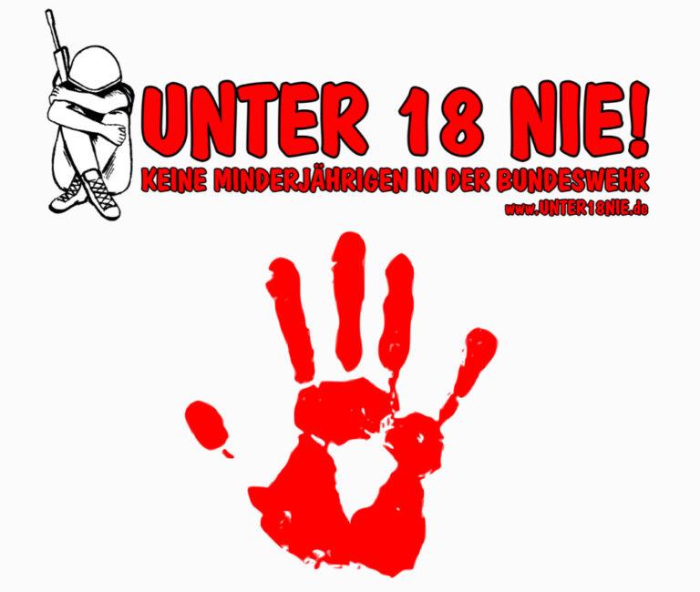 2715 oben logo - Kinder an Maschinengewehren - Unter 18 nie! - Unter 18 nie!