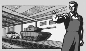 Deindustrialisierung und Gegenkonversion - 3. Gewerkschaftskonferenz für den Frieden, Arm und Reich, Deindustrialisierung, Militarisierung, Rüstungswahn, Sozialstaat - Politik 3318 19 Anstoss Grafik a - Deindustrialisierung und Gegenkonversion - 3. Gewerkschaftskonferenz für den Frieden, Arm und Reich, Deindustrialisierung, Militarisierung, Rüstungswahn, Sozialstaat - Politik