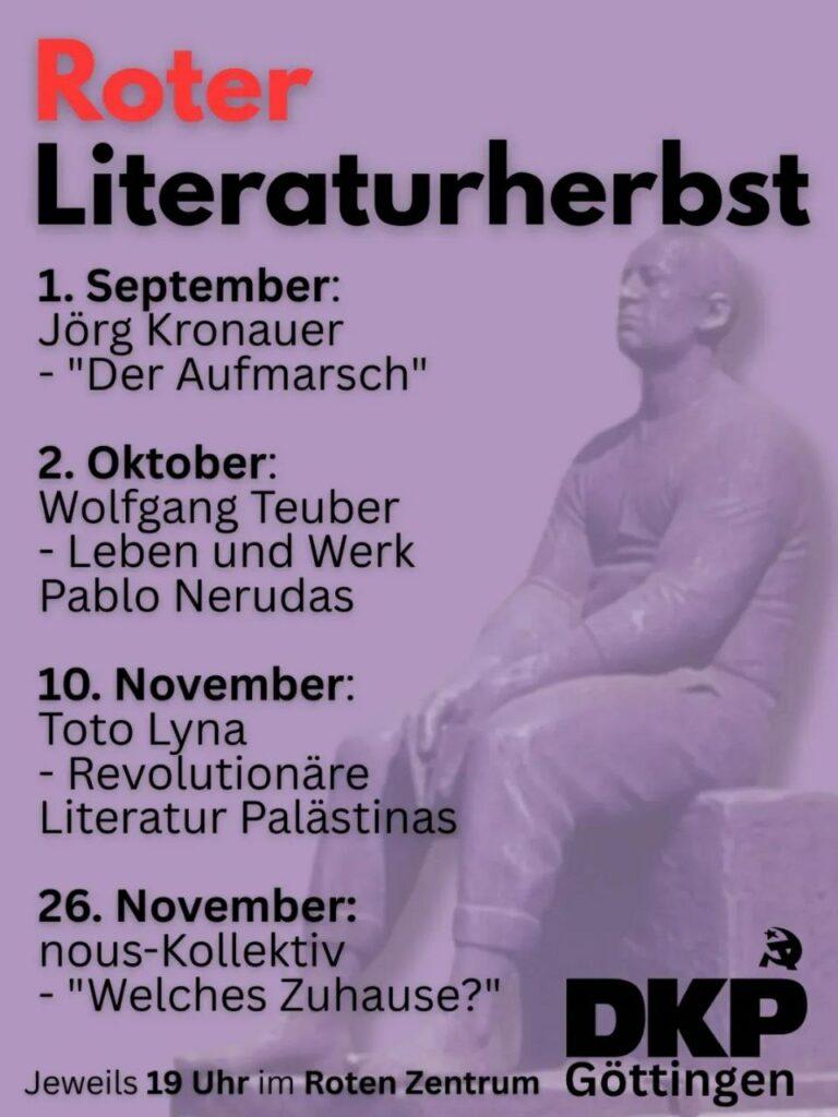 3916 photo 2025 09 23 10 00 26 - Roter Literaturherbst - DKP Göttingen - DKP Göttingen
