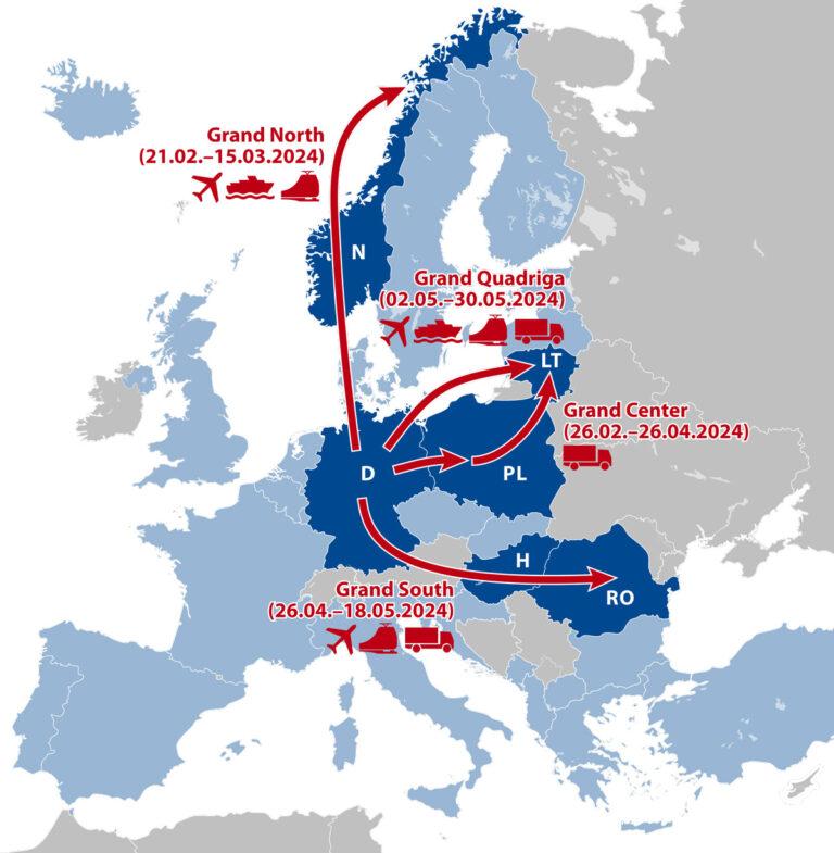 4108 Karte Quadriga 2024 - Korridore für den Krieg - Hintergrund - Hintergrund