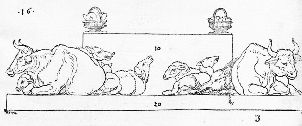 Duerer Underweysung der Messung fig 001 page 101 - Albrecht Dürer und der Deutsche Bauernkrieg - 500 Jahre Bauernkrieg, Albrecht Dürer - Theorie & Geschichte