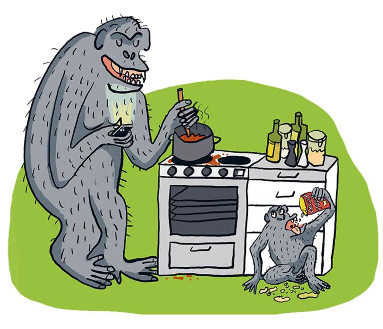 501601 affen - Feuer an, Affe satt - Tine Steen - Tine Steen