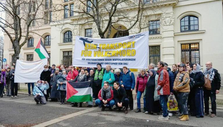 510301 Leipzig - Waffenlieferungen durch DHL - Christopher T., DHL, Leipzig, Palästina Aktionsbündnis Leipzig, Repression - Wirtschaft & Soziales