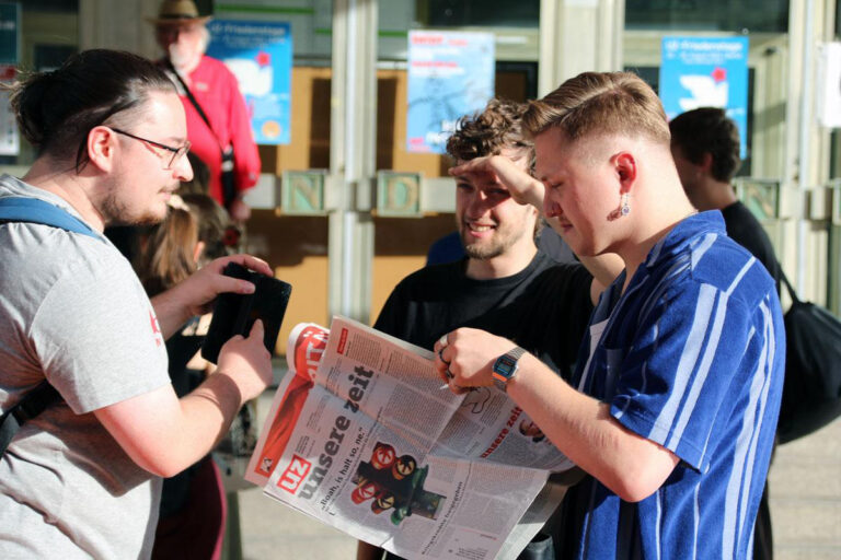 521401 UZ Kampagne - Ohne Abos keine Zeitung - UZ-Friedenstage 2026 - UZ-Friedenstage 2026
