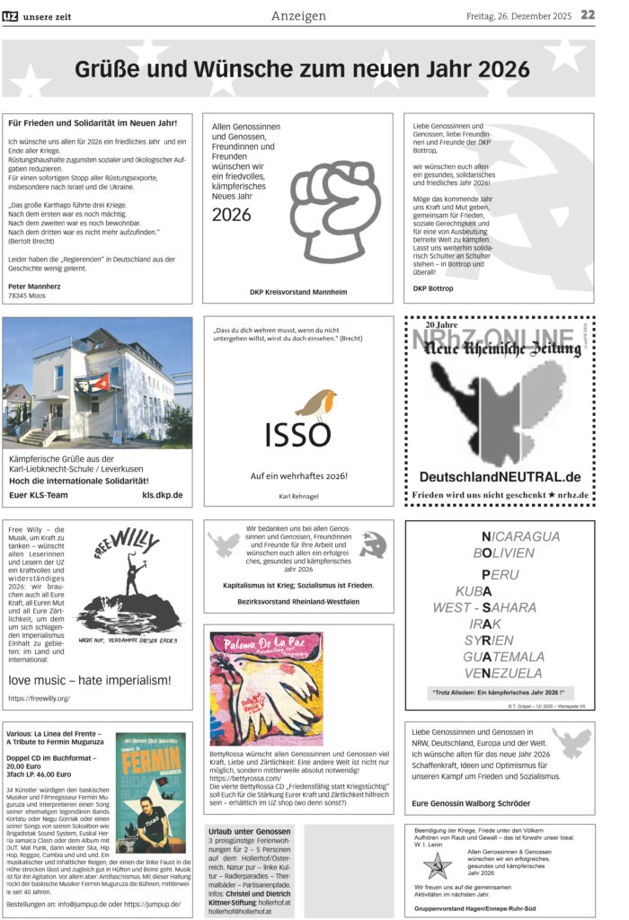 UZ 2025 52 Seite 22 - Anzeigen 2025-52 - Anzeigen - Anzeigen