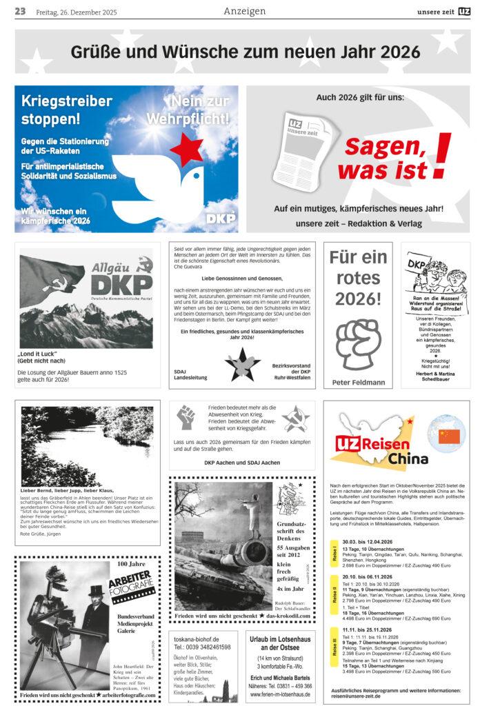 UZ 2025 52 Seite 23 - Anzeigen 2025-52 - Anzeigen - Anzeigen