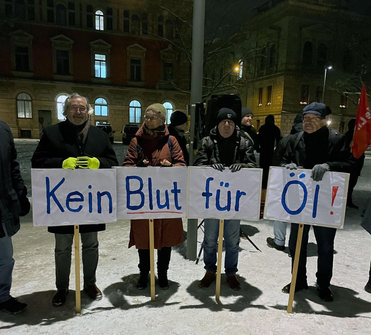 04 Venezuela Braunschweig Florim Matheis - Spontane Solidarität - Berlin, DKP, Essen, Gießen, Hamburg, München, Stuttgart, US-Angriff auf Venezuela, Venezuela - Blog, Aktion