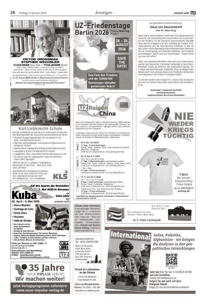 UZ 2026 02 Seite 14 - Anzeigen 2026-02 - Anzeigen - Anzeigen