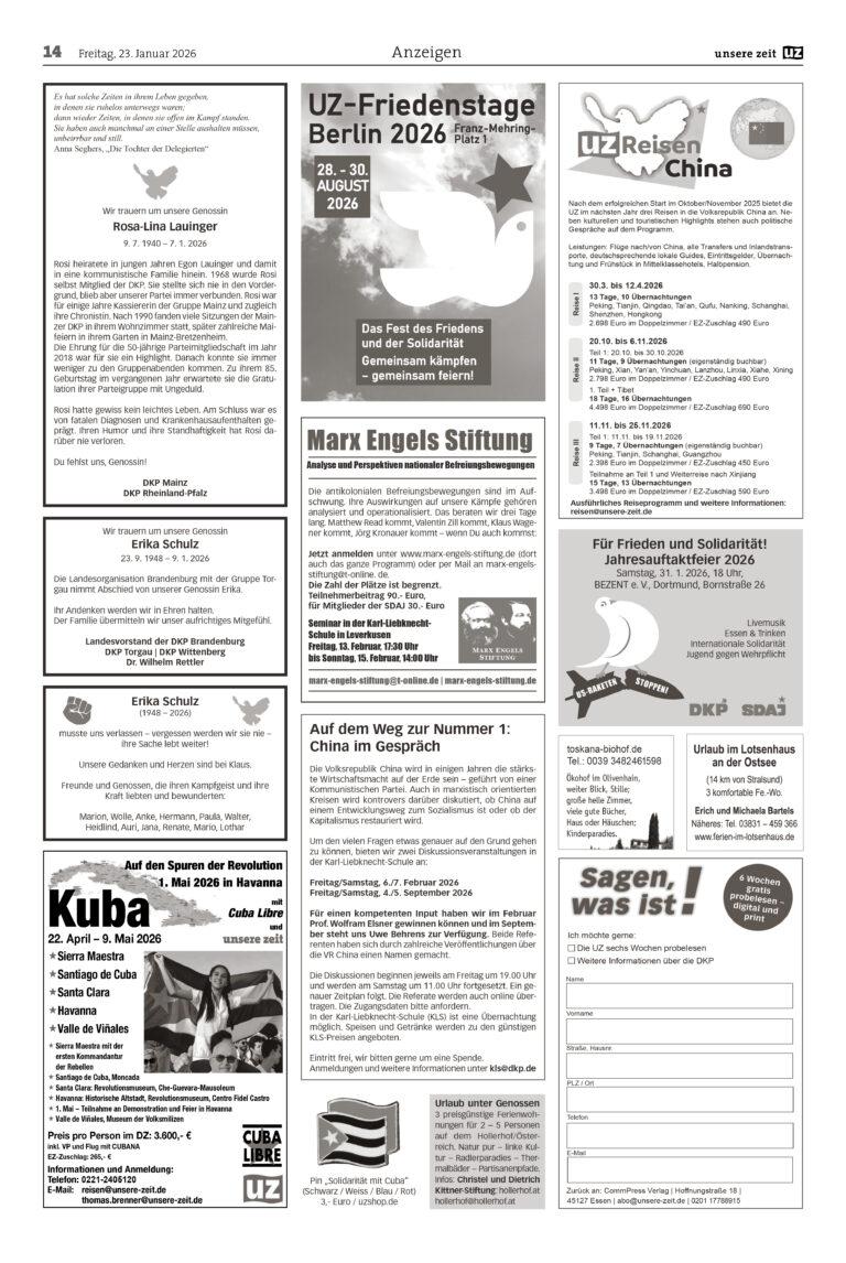 UZ 2026 04 Seite 14 - Anzeigen 2026-04 - Anzeigen - Anzeigen