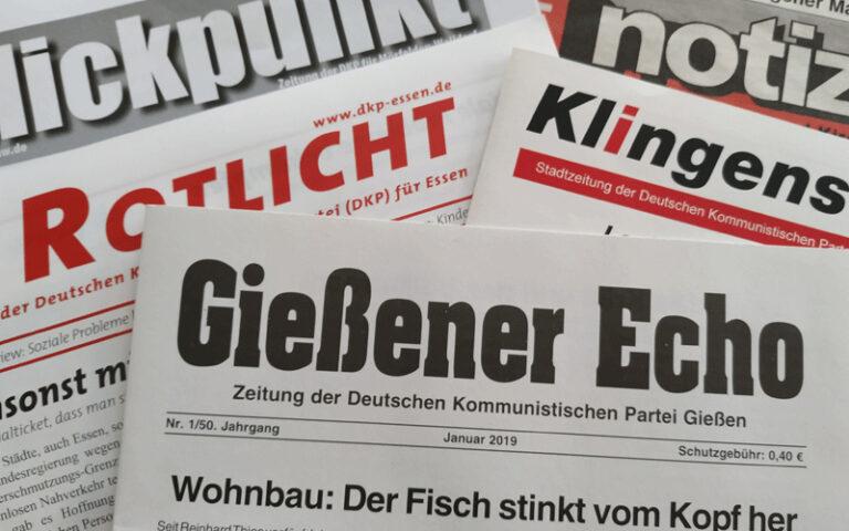 160202 Kleinzeitung - Dicke Luft … - Arbeitskampf für Entlastung, Betriebsklima, Der Rote Postler, DKP-Betriebsgruppe Post Kassel, Kleinzeitung, Stresstest - Blog, Aktion