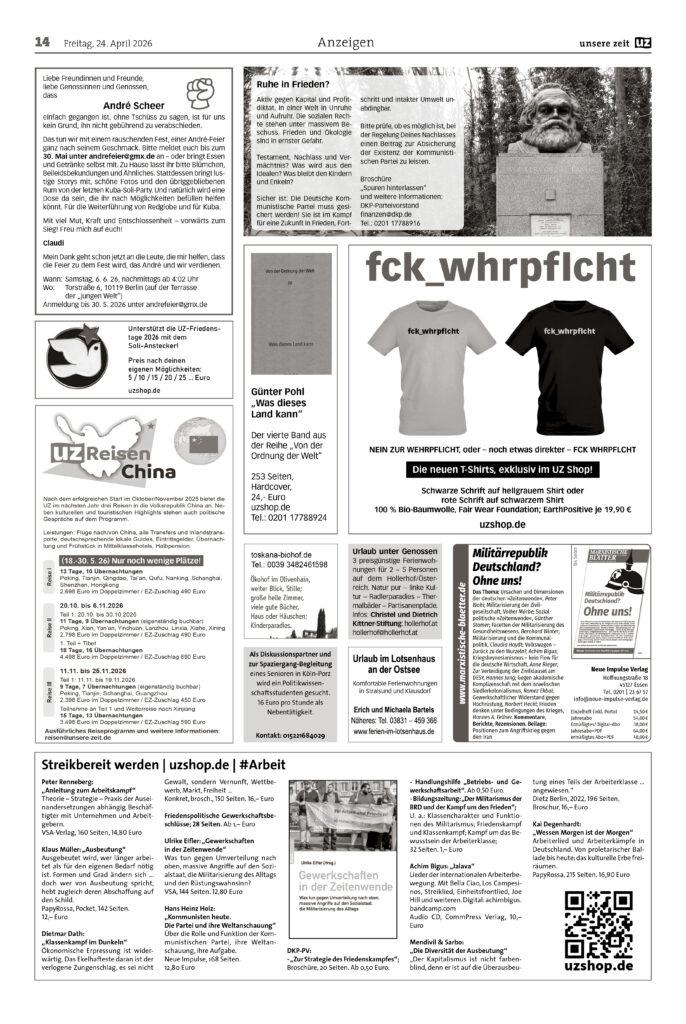 UZ 2026 17 Seite 14 - Anzeigen 2026-17 - Anzeigen - Anzeigen