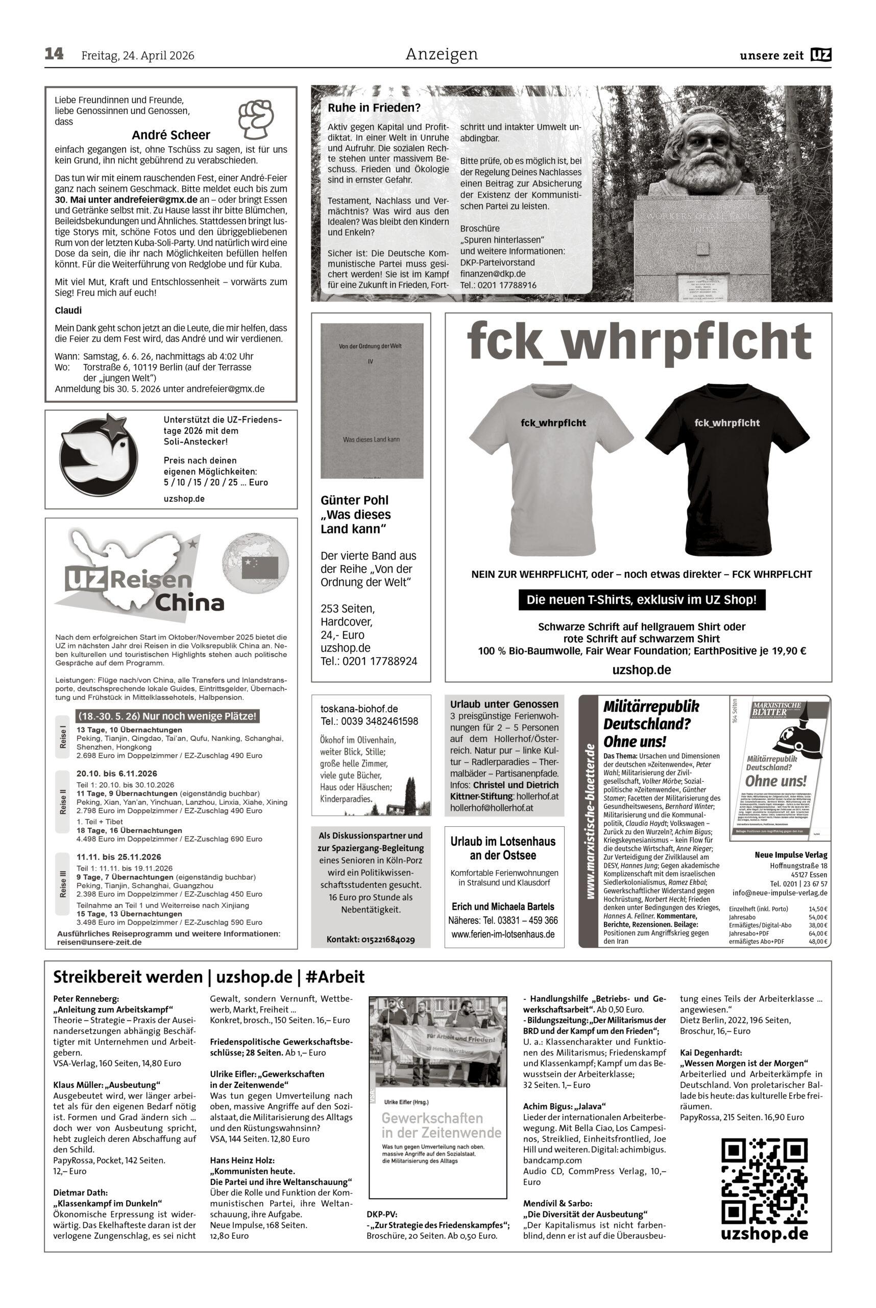 UZ 2026 17 Seite 14 scaled - Anzeigen 2026-17 - Anzeigen - Anzeigen
