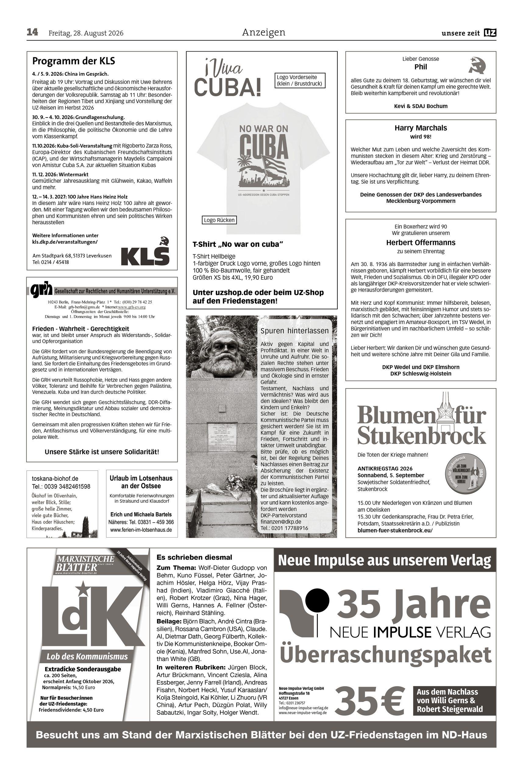 UZ 2026 35 Seite 14 scaled - Anzeigen 2026-35 - Anzeigen - Anzeigen