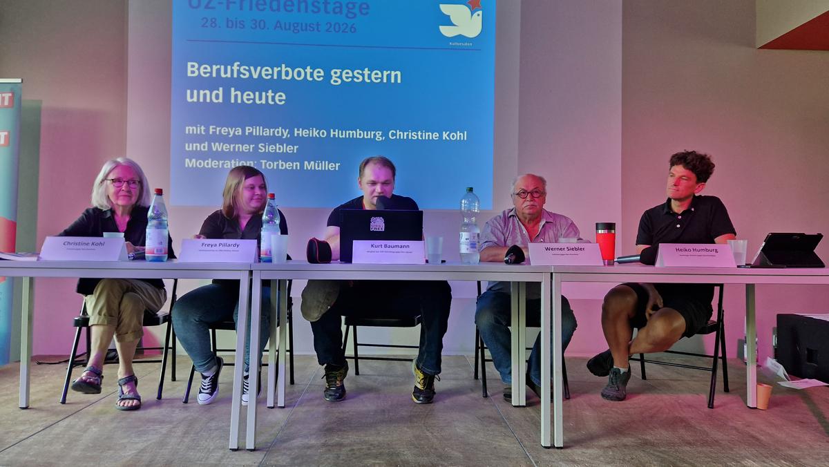 Martina Lennartz 20260830 103541 - Frohen Mutes durch finstere Zeiten - An­drea Hornung, Ana Prestes, André Scheer, Anne Rieger, Banda Bassotti, Benedikt Kolbe, Berlin, Björn Blach, DKP, Egon Krenz, Erich Schaffner, Frauke Pietsch, Friedensfest, Gina Pietsch, Hartmut König, ICAP, Jörg Kronauer, Jutta Kausch-Henken, Lühr Henken, Mark Ellmann, Melina Deymann, Miguel Torres Tesoro, Naser El-Mokdad, Nonni Morisse, Patrik Köbele, PCC, Rainer Perschewski, Renate Koppe, SDAJ, Sergej Netschajew, Sevim Dağdelen, Sigaro, Sun Shouliang, Tatjana Sambale, Tawfik Lababidi, Timo Reuter, Ulrike Eifler, UZ-Friedenstage 2026, Wera Richter - Hintergrund
