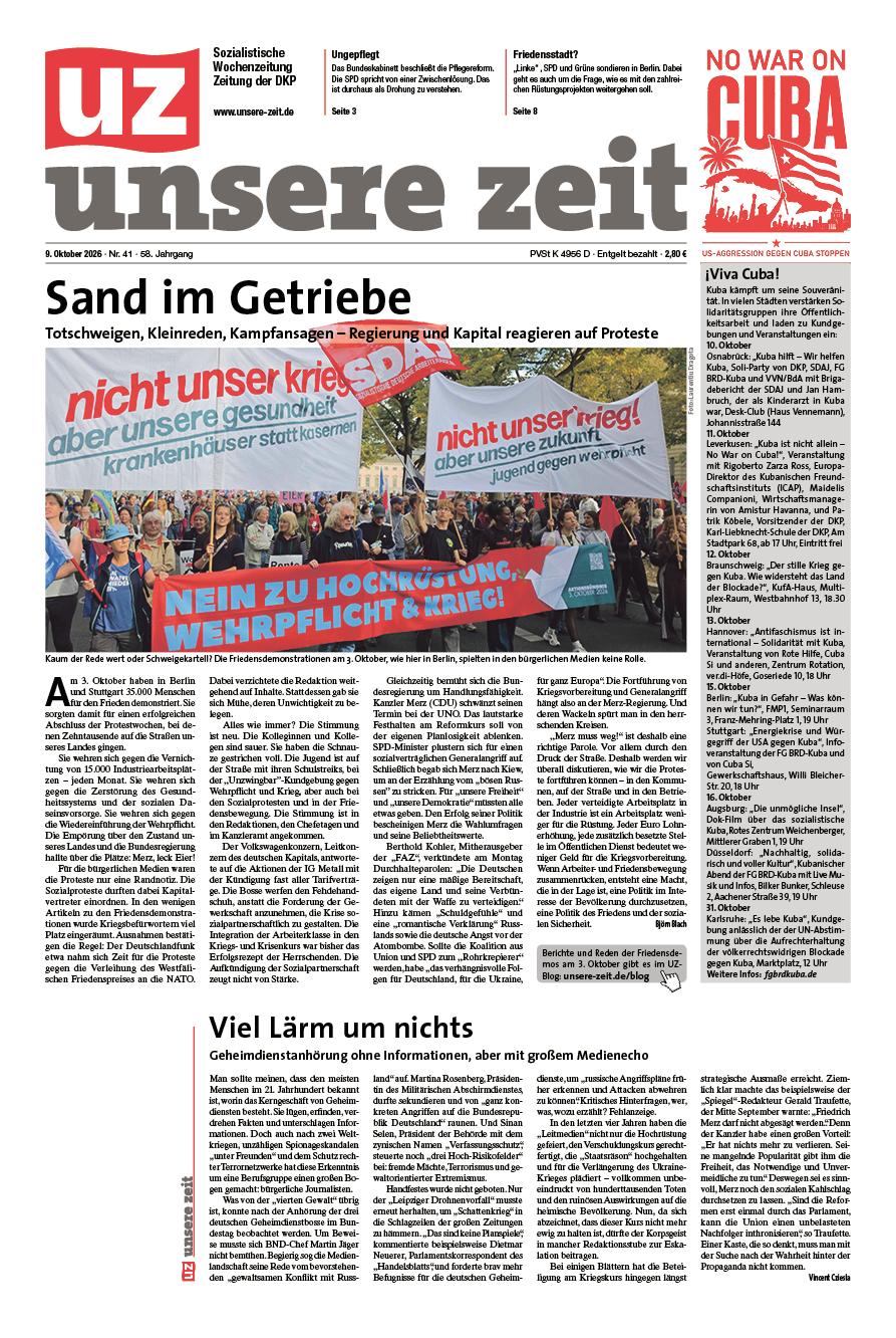 UZ vom 9. Oktober 2026